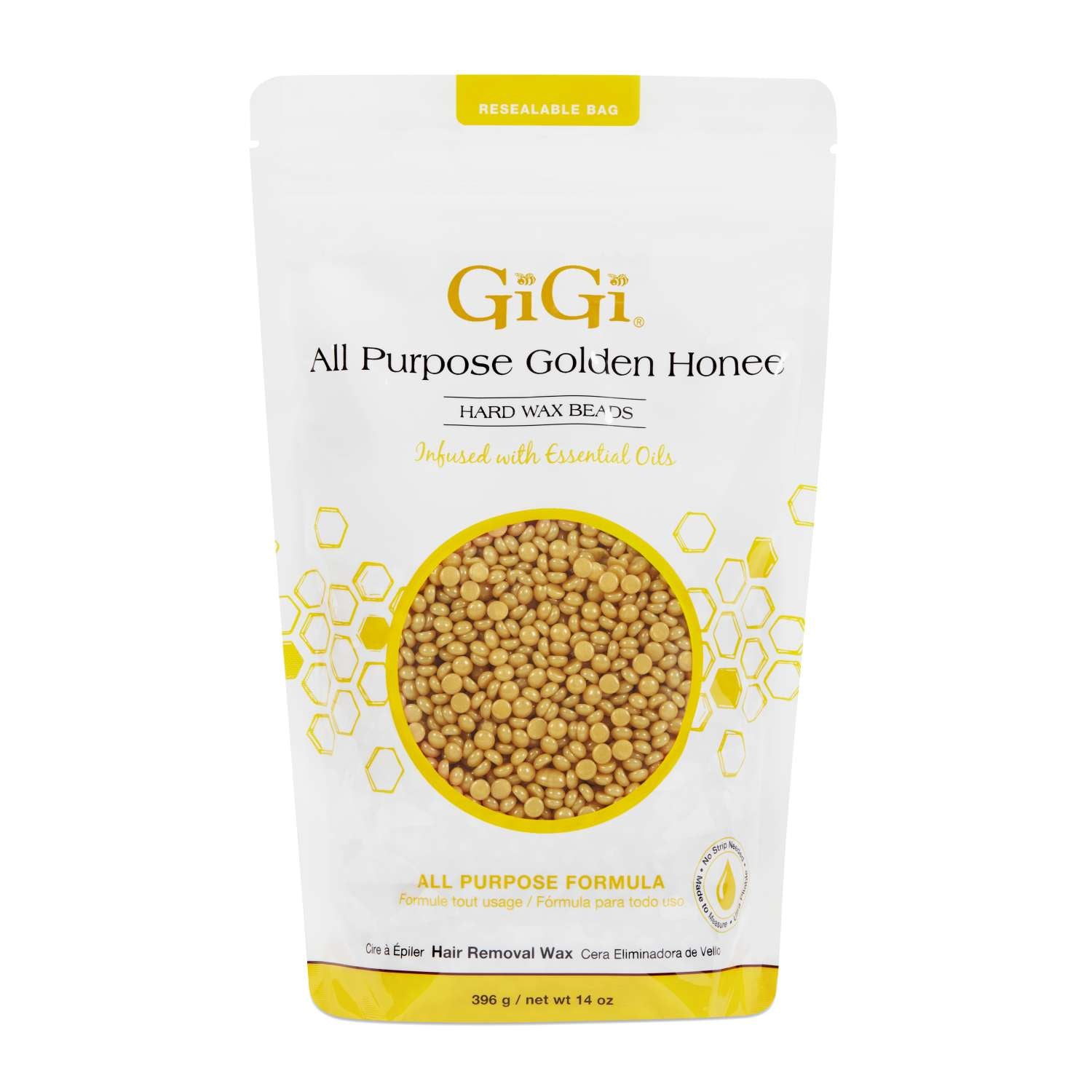 GIGI WAX BEADS ALL PURPOSE GOLDEN HONEE