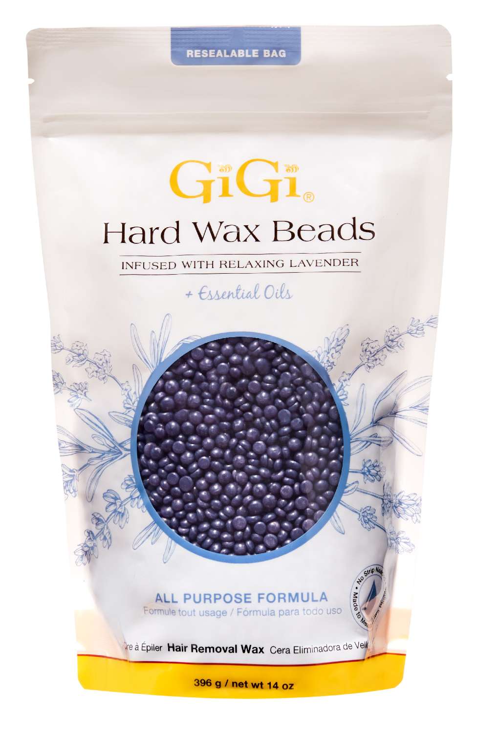 GIGI WAX BEADS HARD WAX LAVENDER