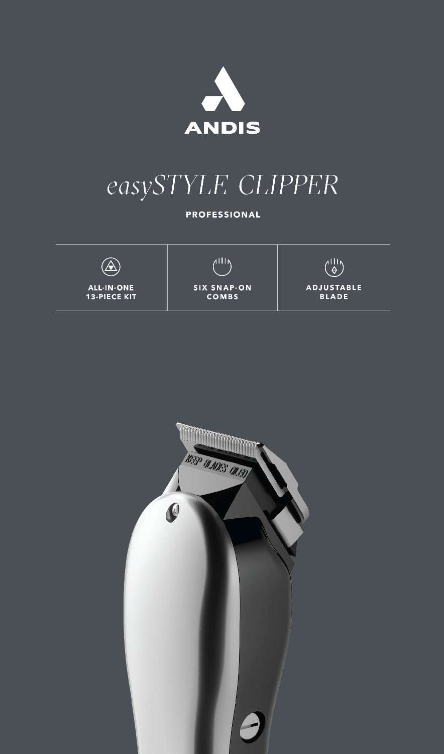 ANDIS CLIPPER EASYSTYLE 13PCS NEW PACK