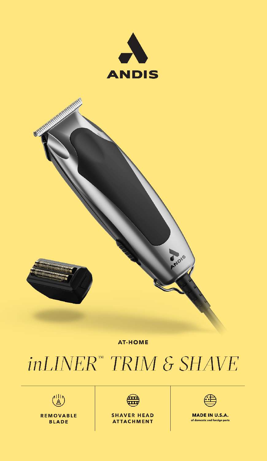 ANDIS AT-HOME TRIMMER INLINE