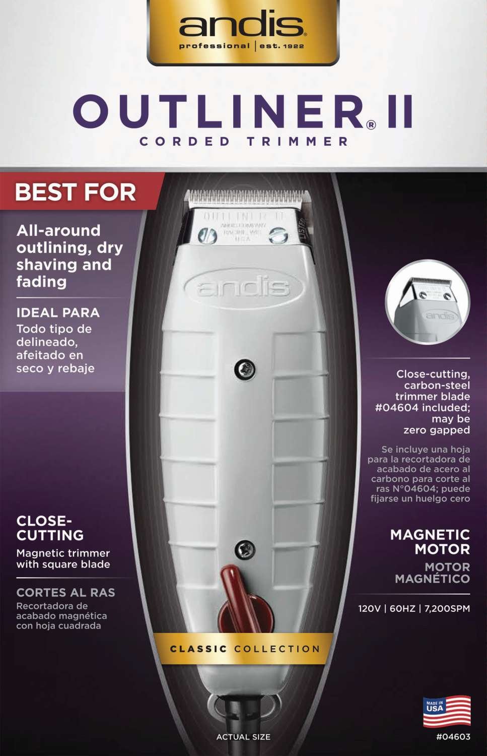 ANDIS TRIMMER OUTLINER II