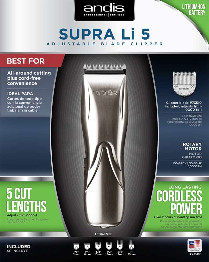 ANDIS CLIPPER SUPRA LI 5