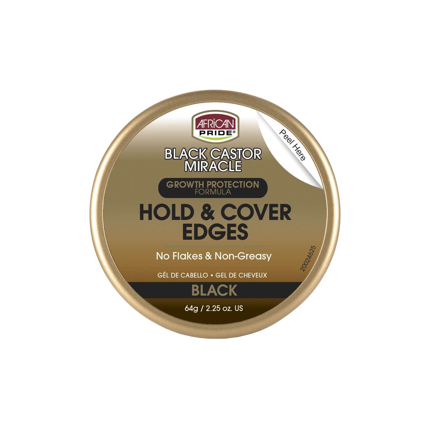 A/P BLACK CASTOR HOLD/COVER EDGES