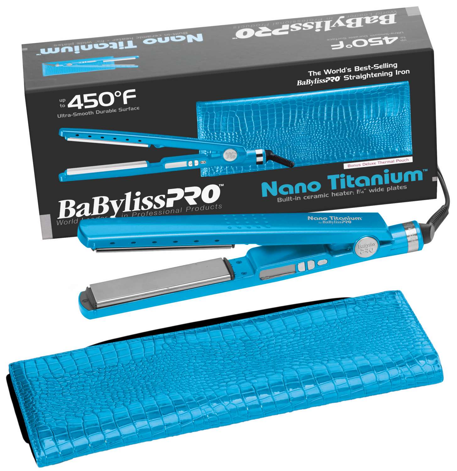 BABYLISS N/T F/IRON W/BAG BLUE