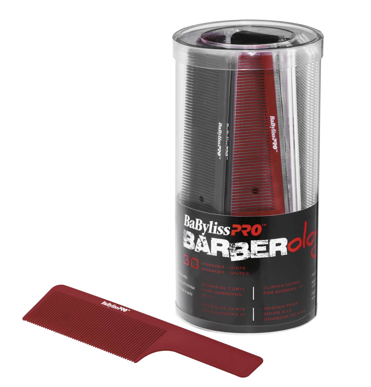 BABYLISS BARBER COMB 9 IN SET