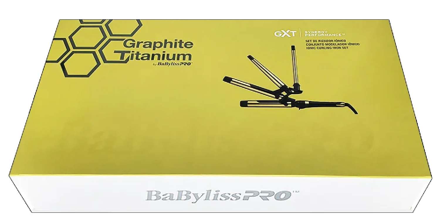 BABYLISS GRAPHITE C/IRON SET