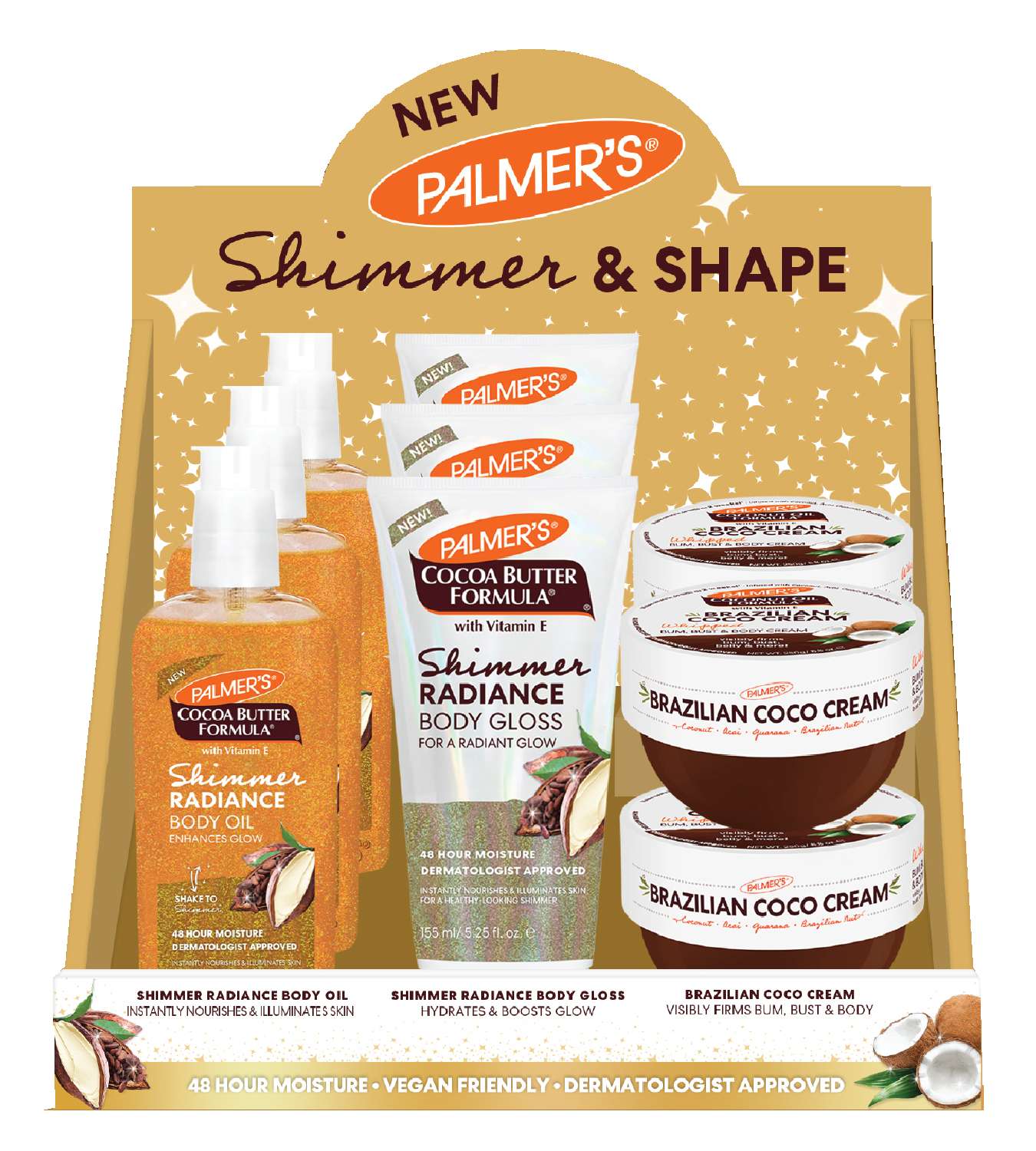 PALMER'S CB SHIMMER/SHAPE DISPLAY