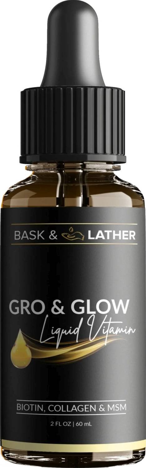 BASK&LATHER GRO&GLOW LIQUID VITAMINS