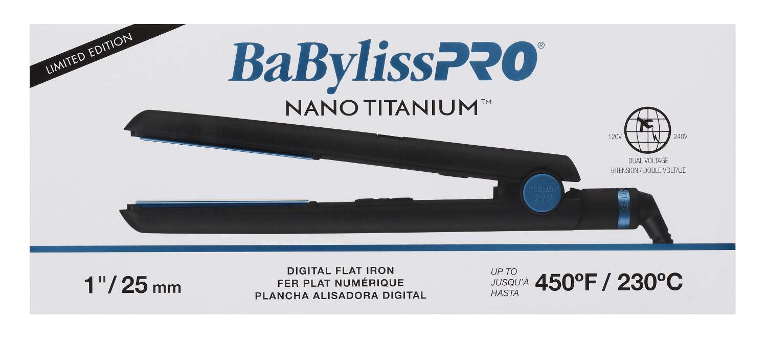 BABYLISS N/T F/IRON DIGITAL BLK/BLU L/ED