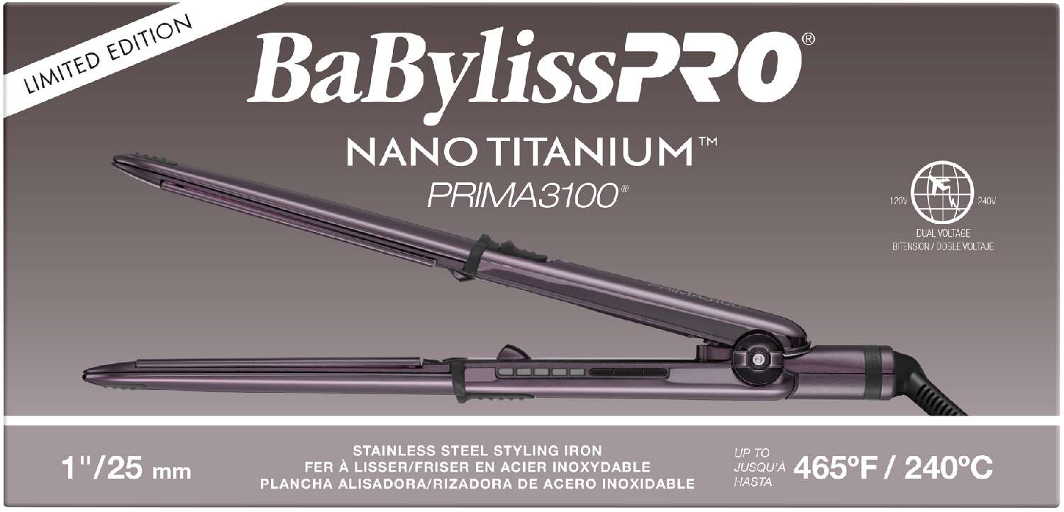 BABYLISS N/T F/IRON PRIMA3100 PURPLE L/E