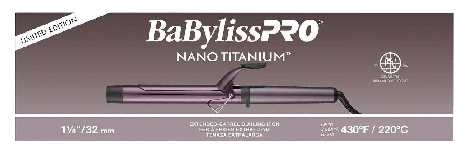 BABYLISS N/T C/IRON EXTEND PURPLE L/ED