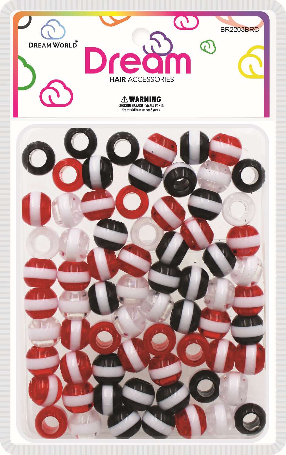 DREAM BEAD 16MM STRIPE 70PC