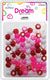 DREAM BEAD DOTS 15MM 70P MIX PINK