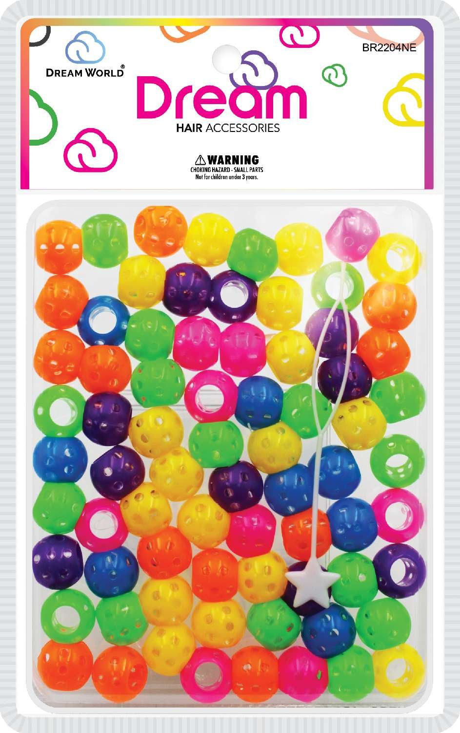 DREAM BEAD DOTS 15MM 70P NEON