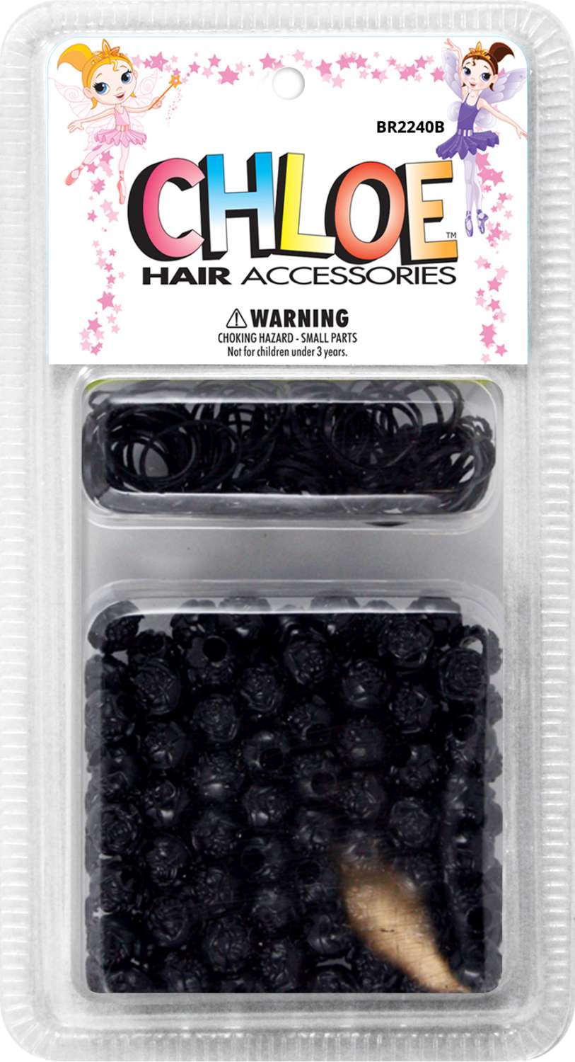 CHLOE BEAD ROSE BLACK