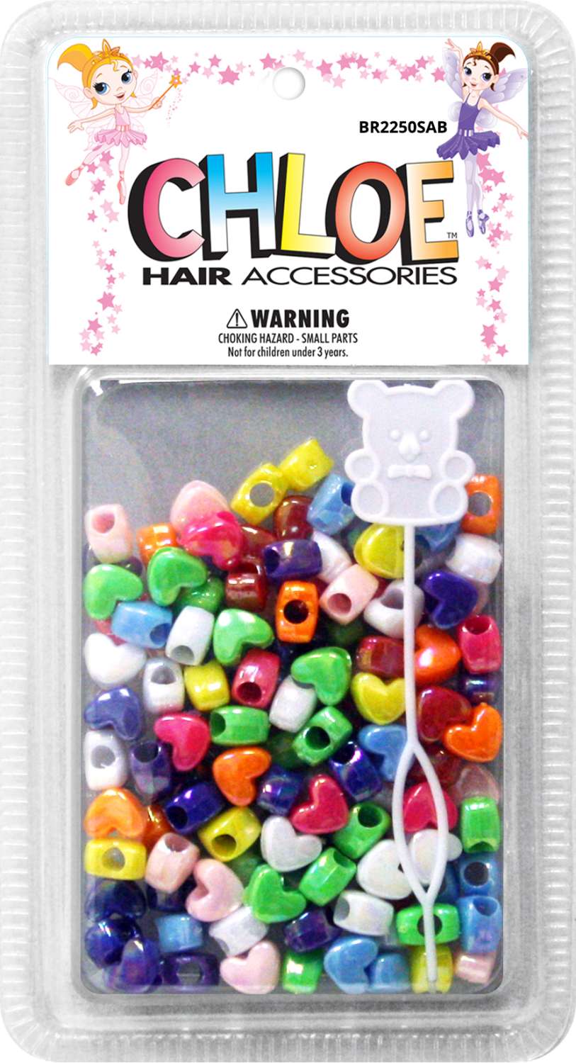 CHLOE BEAD HEART REG SOLID AB