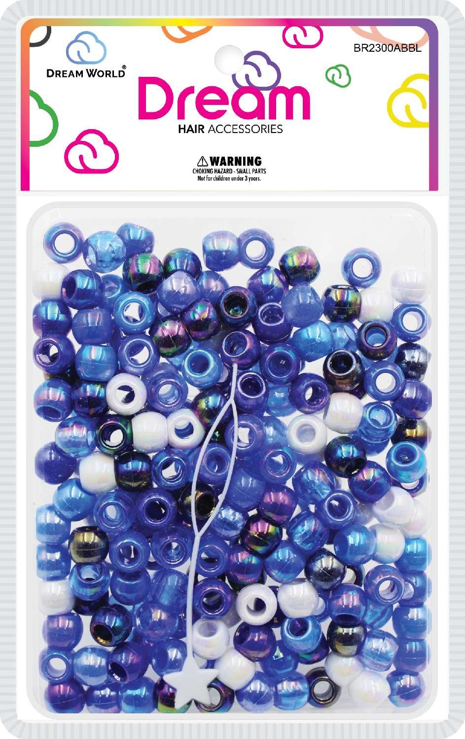 DREAM BEAD 12MM 200PC AB/BLUE