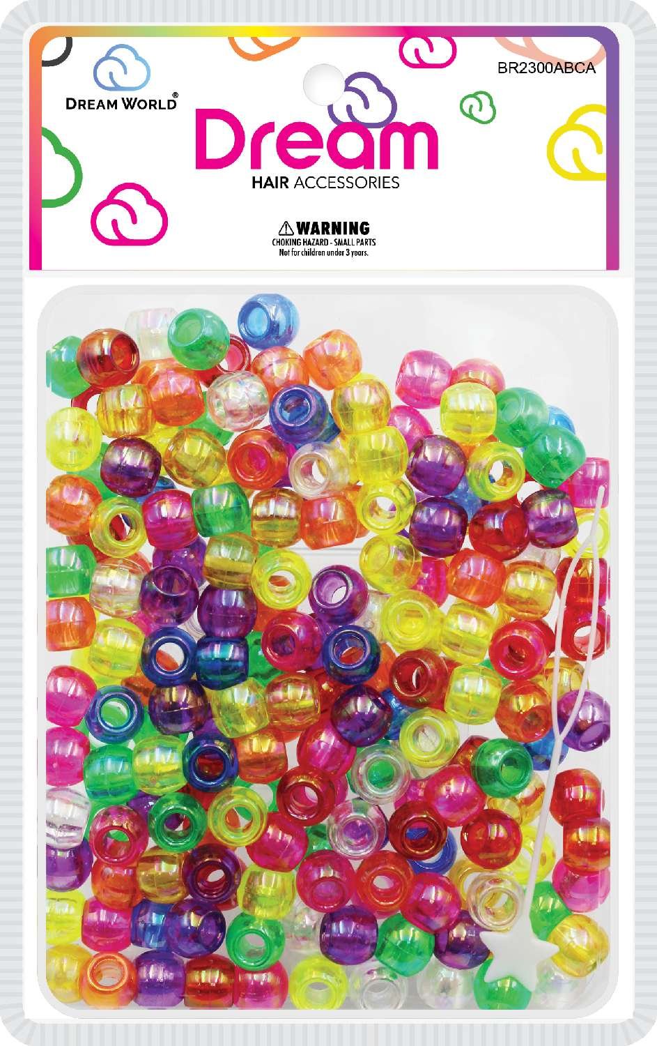 DREAM BEAD 12MM 200PC ABCLR ASST
