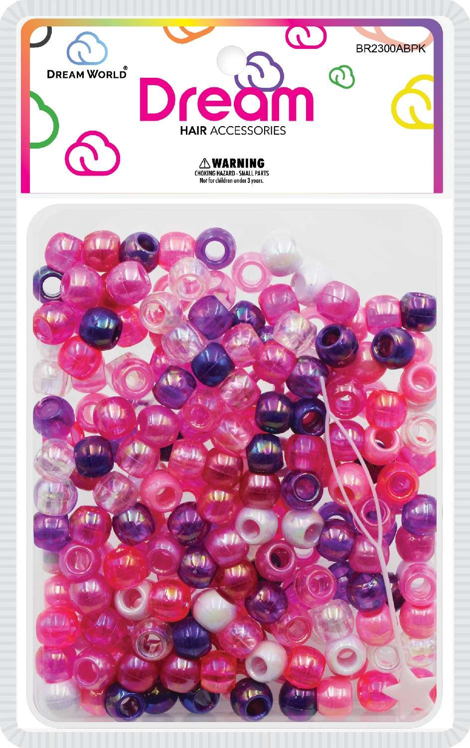 DREAM BEAD 12MM 200PC AB/PINK