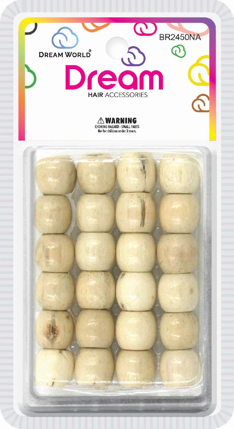 DREAM BEAD 18MM WOOD 24PC