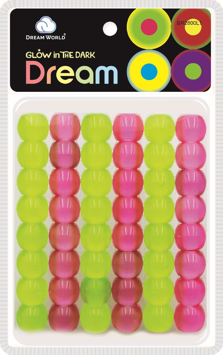 DREAM BEAD 18MM LUMINOUS 52PC