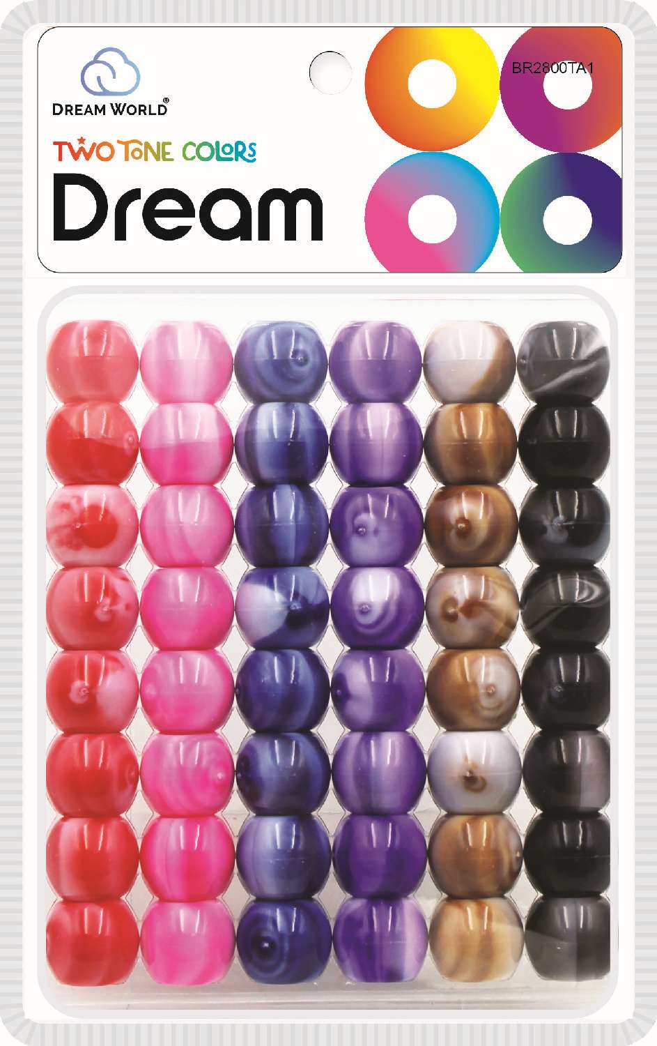 DREAM BEAD 18MM TWO TONE 52PC