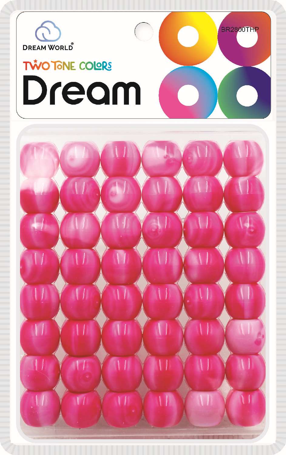 DREAM BEAD 18MM TWO TONE 52PC