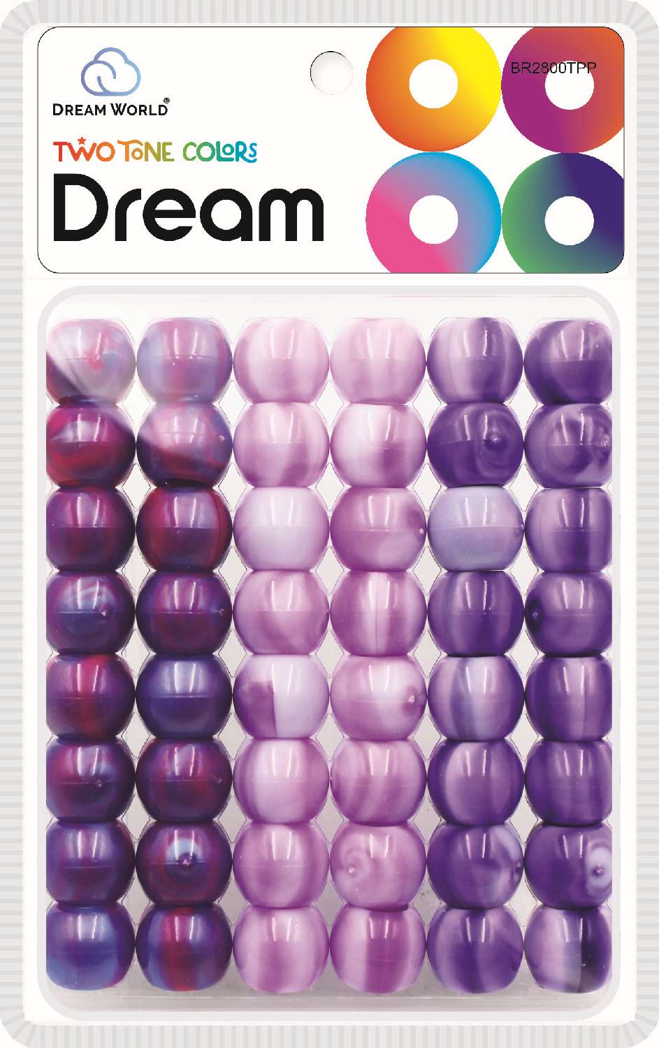 DREAM BEAD 18MM TWO TONE 52PC