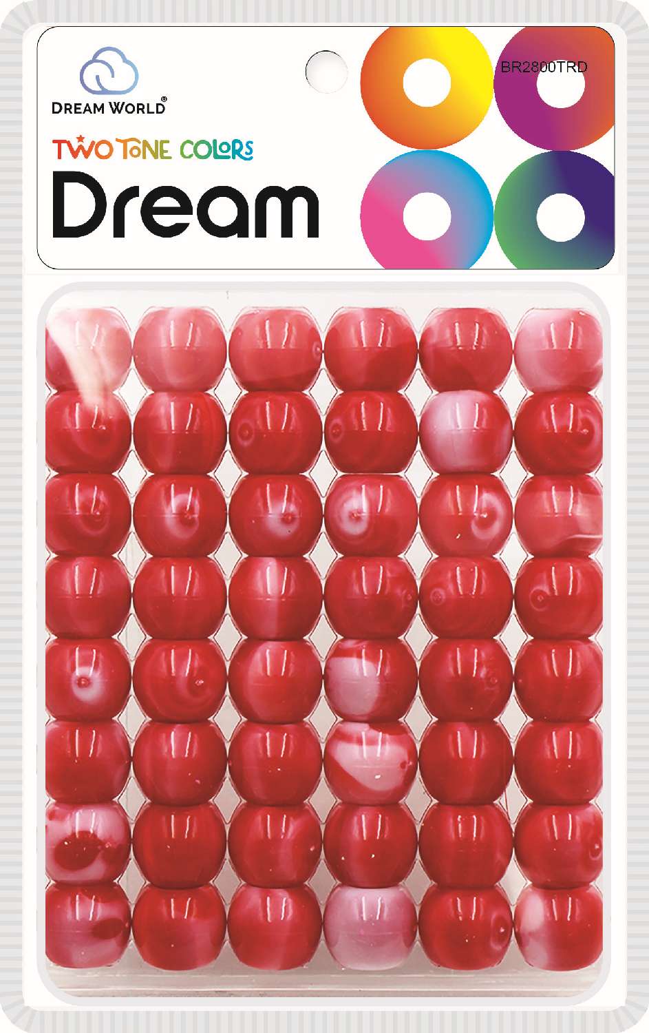 DREAM BEAD 18MM TWO TONE 52PC