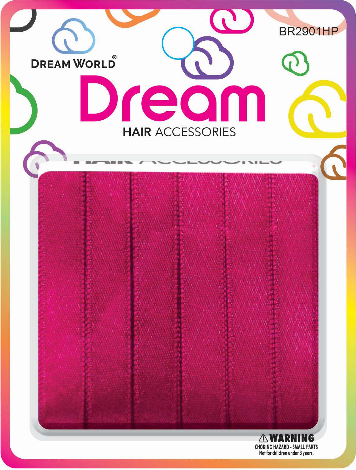 DREAM H/RIBBON HOT PINK 6PC