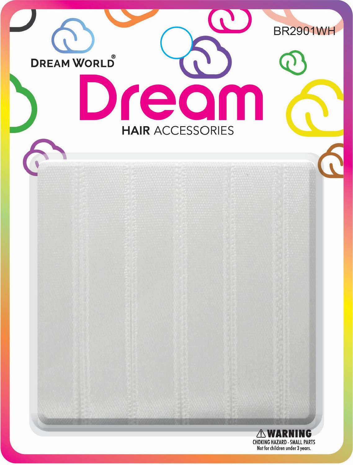 DREAM H/RIBBON WHITE 6PC