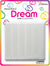 DREAM H/RIBBON WHITE 6PC