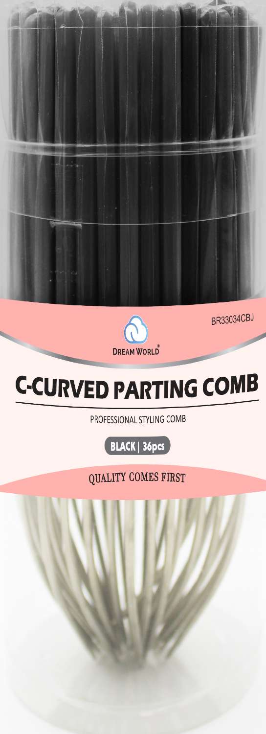 DREAM COMB C-CURVED PARTING COMB 36 PCS