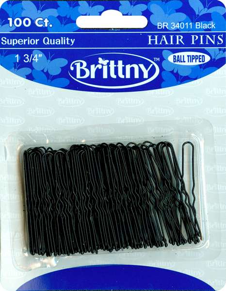 BR PIN HAIR - 1 3/4  BLAC