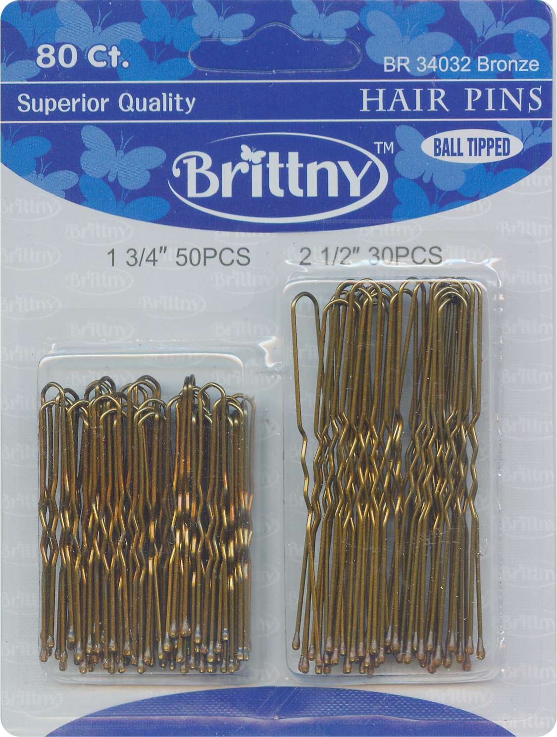 BR PIN HAIR - BRONZE ASST