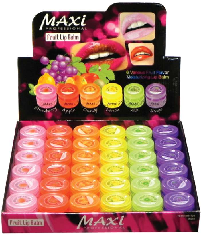 MAXI L/BALM FRUIT 6 FLAVOR