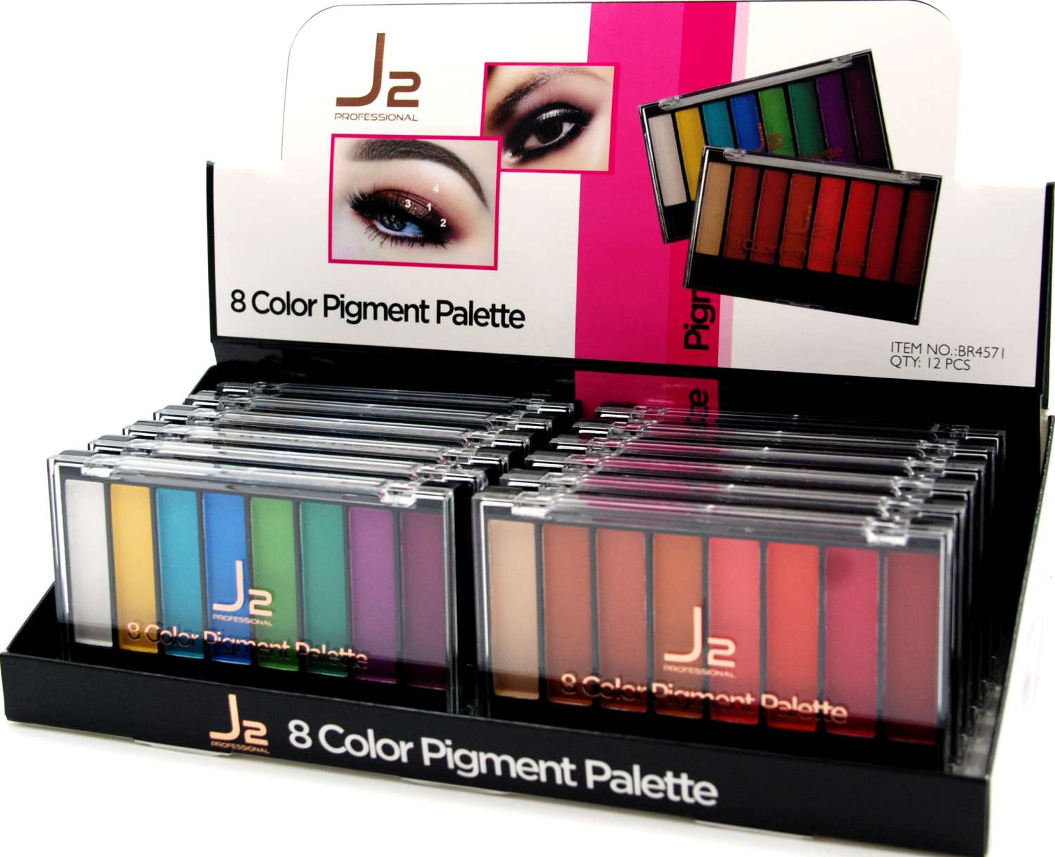 J2 C/EYESHADOW 8 COLOR PIGMENT