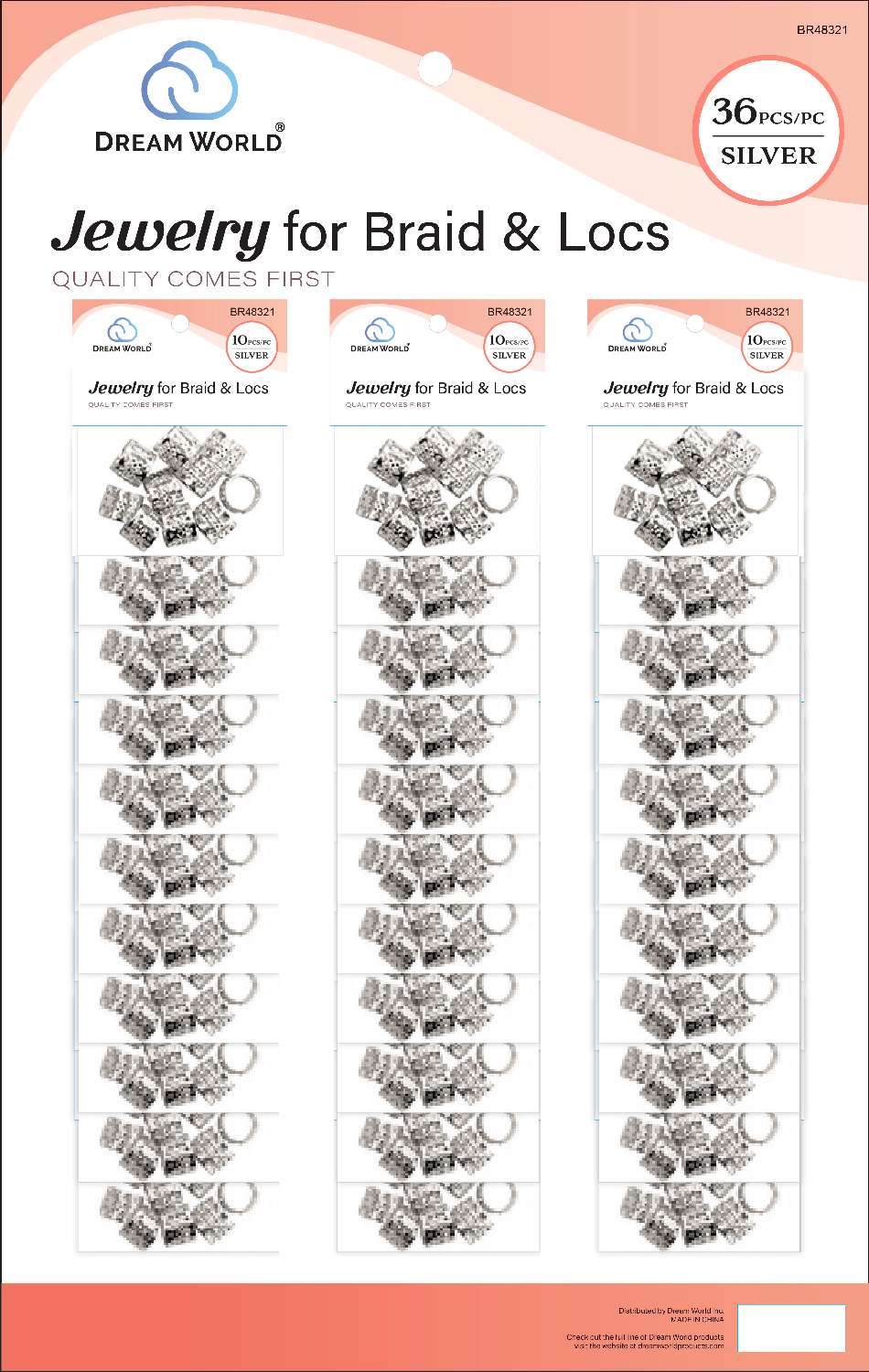 DREAM H/A JEWELRY BRAIDS AND LOCS 36PK