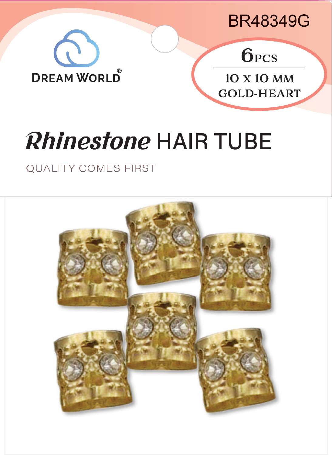 DREAM H/A RHINESTONE TUBE HEART