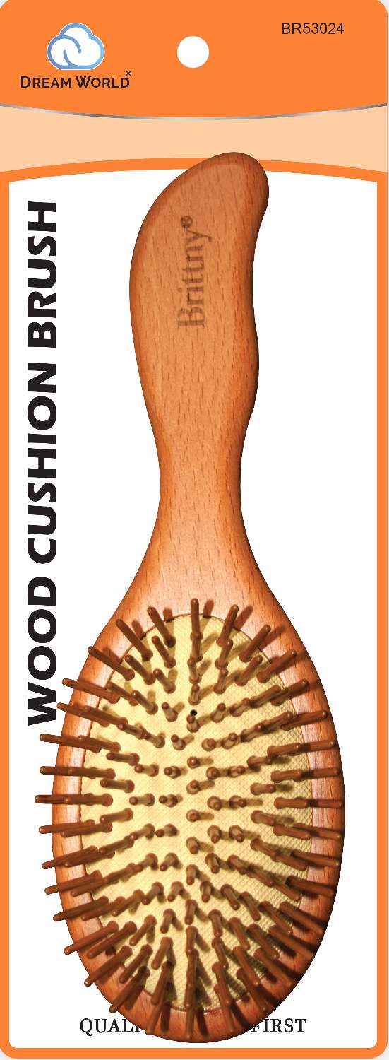 DREAM BRUSH WOOD CUSHION OVAL