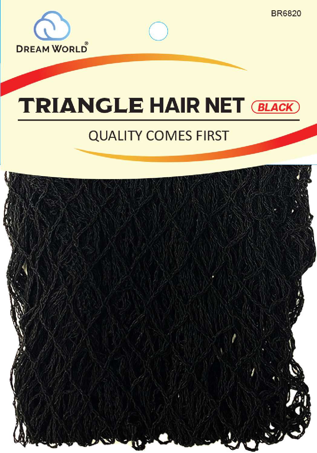 DREAM HAIR NET TRIANGLE COTTON BLK