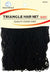 DREAM HAIR NET TRIANGLE COTTON BLK