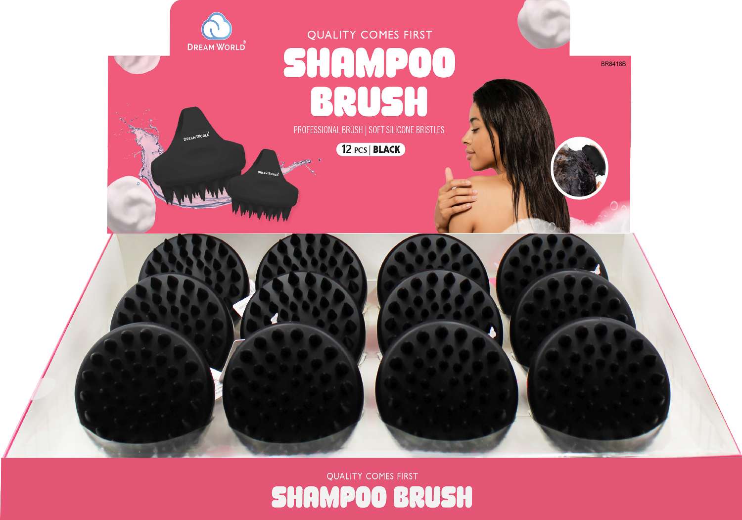 DREAM SHAMPOO BRUSH MASSAGE 12PC