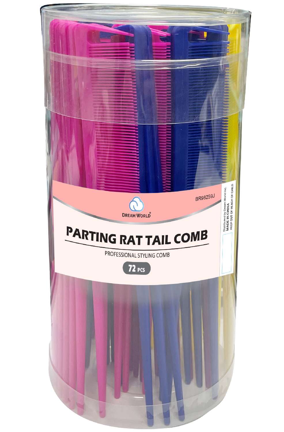 DREAM COMB BULK PARTING RAT TAIL 72/JR