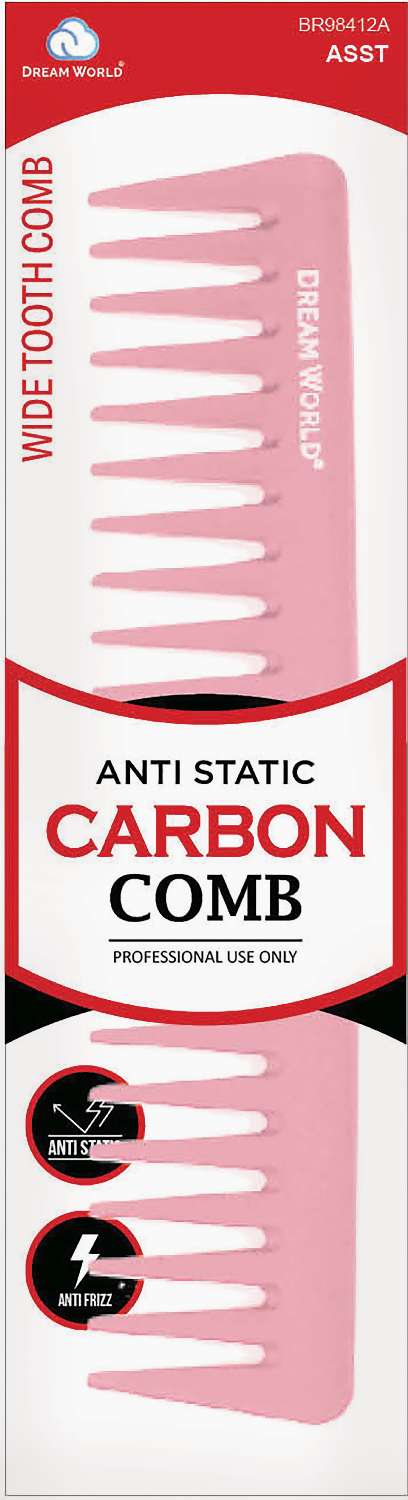 DREAM COMB CARBON WIDE TOOTH ASSORT