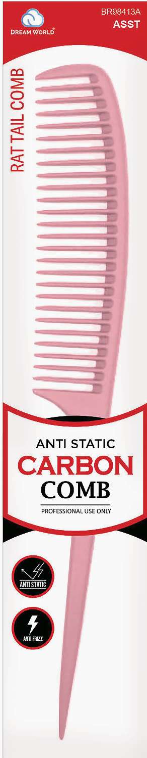 DREAM COMB CARBON RAT TAIL ASSORT