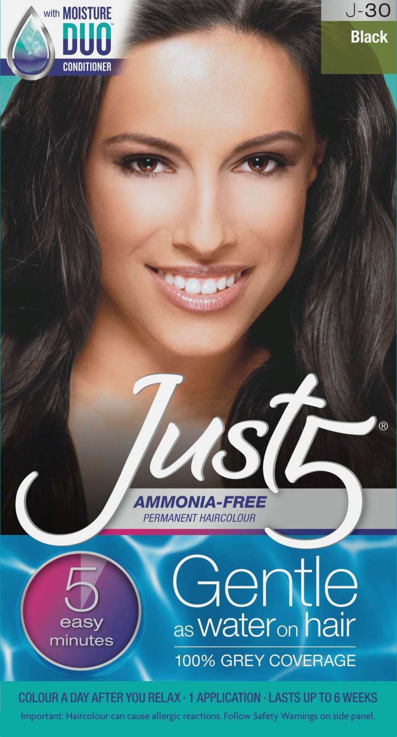 JUST 5 HAIR COLOR J-30 BLACK