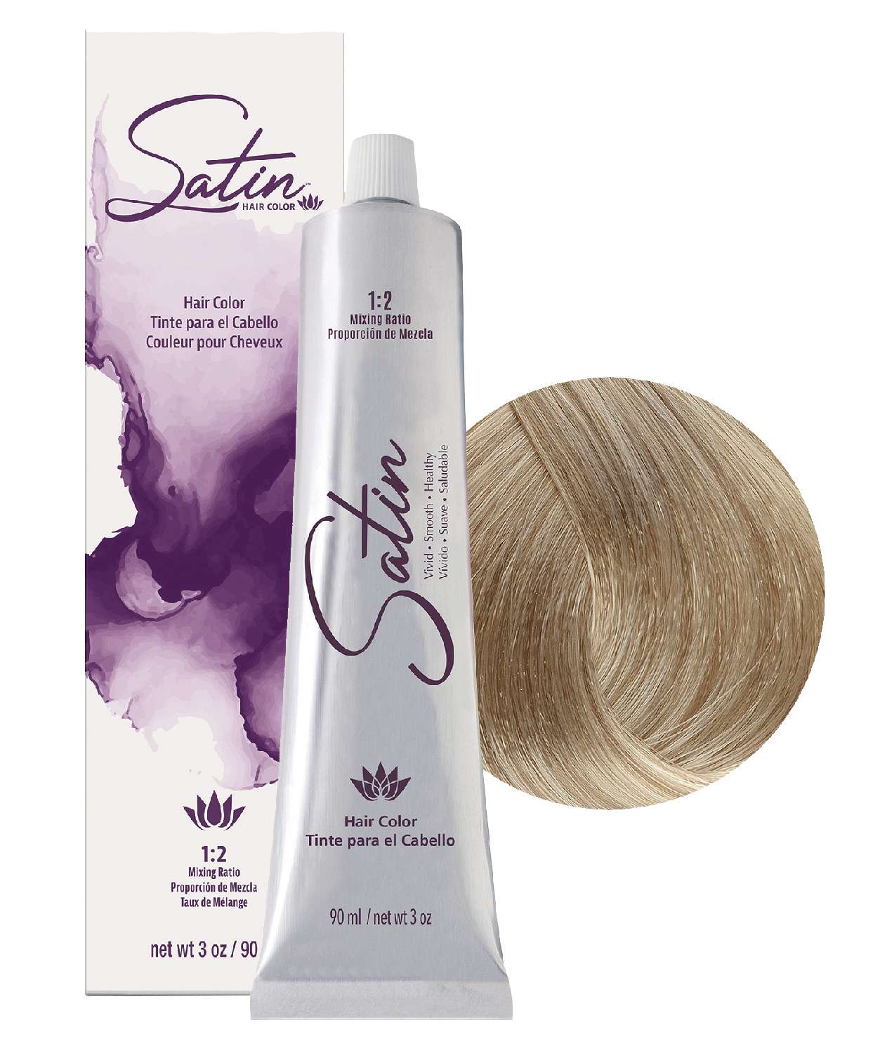 SATIN H/C 9A VERY LIGHT ASH BLONDE