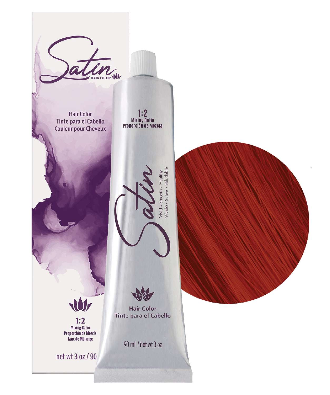 SATIN H/C 6RI INTENSE DARK AUBURN BLONDE
