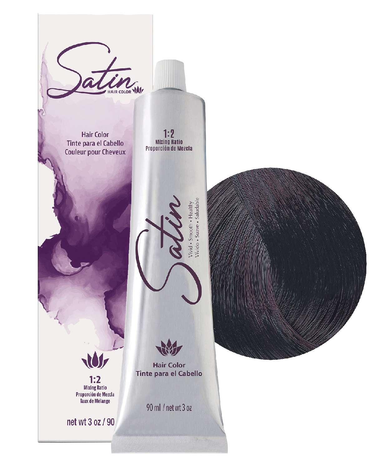 SATIN H/C 1V VIOLET BLACK